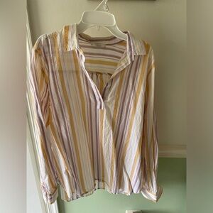 Loft tunic striped top